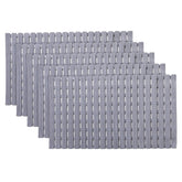 Kuber Industries Bath Mat | PVC Bathroom Mat | Shower Bath Mat | Floor Tub Mat | Bathroom Mud Mat | Anti-Skid Shower Bathroom Mat | JL-01B |Pack of 5| Gray